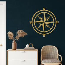 Görseli Galeri görüntüleyiciye yükleyin, Pusula Metal Duvar Dekoru