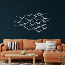 Görseli Galeri görüntüleyiciye yükleyin, Turnalar Metal Duvar Dekoru