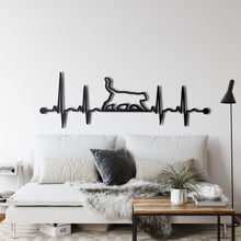 Görseli Galeri görüntüleyiciye yükleyin, EKG Kedi Metal Duvar Dekoru