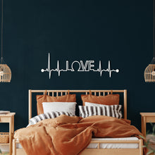 Görseli Galeri görüntüleyiciye yükleyin, EKG Aşk Metal Duvar Dekoru