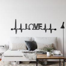Görseli Galeri görüntüleyiciye yükleyin, EKG Aşk Metal Duvar Dekoru