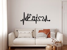 Görseli Galeri görüntüleyiciye yükleyin, EKG Müzik Metal Duvar Dekoru