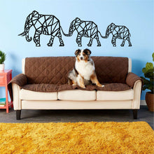 Görseli Galeri görüntüleyiciye yükleyin, Geometrik Fil Ailesi Metal Duvar Dekoru