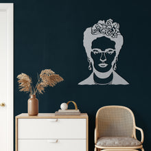 Görseli Galeri görüntüleyiciye yükleyin, Frida Kahlo Metal Duvar Dekoru