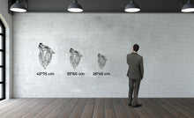 Görseli Galeri görüntüleyiciye yükleyin, Geometrik Kurt Kafası Metal Duvar Dekoru