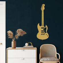 Görseli Galeri görüntüleyiciye yükleyin, Gitar Metal Duvar Dekoru