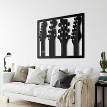 Görseli Galeri görüntüleyiciye yükleyin, Gitarlar Metal Duvar Dekoru