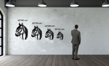 Görseli Galeri görüntüleyiciye yükleyin, At Başı Metal Duvar Dekoru