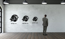 Görseli Galeri görüntüleyiciye yükleyin, Aslan Metal Duvar Dekoru