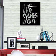 Görseli Galeri görüntüleyiciye yükleyin, Life Goes On Metal Duvar Dekoru
