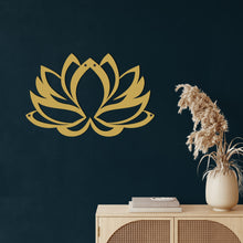 Görseli Galeri görüntüleyiciye yükleyin, Lotus Çiçeği Metal Duvar Dekoru