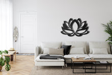Görseli Galeri görüntüleyiciye yükleyin, Lotus Çiçeği Metal Duvar Dekoru