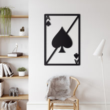 Görseli Galeri görüntüleyiciye yükleyin, Maça As Metal Duvar Dekoru