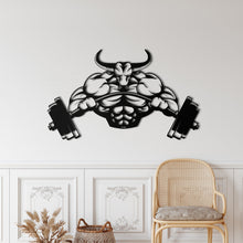 Görseli Galeri görüntüleyiciye yükleyin, Fitnes Kas Metal Duvar Dekoru