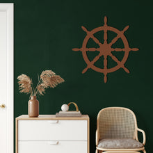 Görseli Galeri görüntüleyiciye yükleyin, Gemi Dümeni Metal Duvar Dekoru