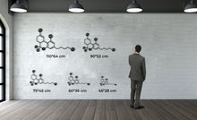 Görseli Galeri görüntüleyiciye yükleyin, THC Molekül Metal Duvar Dekoru
