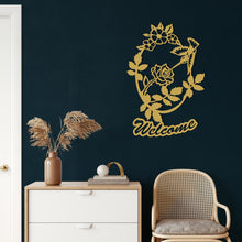 Görseli Galeri görüntüleyiciye yükleyin, Welcome Metal Duvar Dekoru