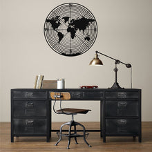 Görseli Galeri görüntüleyiciye yükleyin, Dünya Haritası Küre Metal Duvar Dekoru