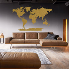 Görseli Galeri görüntüleyiciye yükleyin, Dünya Haritası Metal Duvar Dekoru ( 5 Parçalı )
