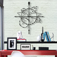 Görseli Galeri görüntüleyiciye yükleyin, Samanyolu Dünya Haritası Metal Duvar Dekoru