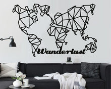 Görseli Galeri görüntüleyiciye yükleyin, Dünya Haritası Wanderlust Metal Duvar Dekoru