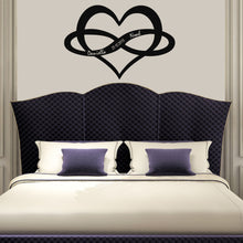 Görseli Galeri görüntüleyiciye yükleyin, Sonsuzluk Ve Kalp Metal Duvar Dekoru