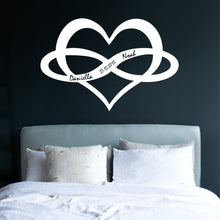 Görseli Galeri görüntüleyiciye yükleyin, Sonsuzluk Ve Kalp Metal Duvar Dekoru