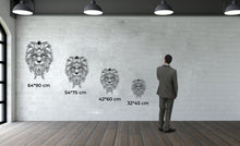 Görseli Galeri görüntüleyiciye yükleyin, Aslan Başı Metal Duvar Dekoru