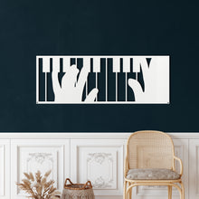 Görseli Galeri görüntüleyiciye yükleyin, Piyano Metal Duvar Dekoru
