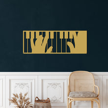 Görseli Galeri görüntüleyiciye yükleyin, Piyano Metal Duvar Dekoru