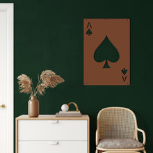 Görseli Galeri görüntüleyiciye yükleyin, Maça As Metal Duvar Dekoru