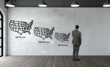 Görseli Galeri görüntüleyiciye yükleyin, Amerika Haritası Metal Duvar Dekoru