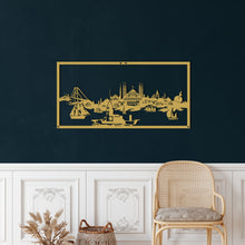 Görseli Galeri görüntüleyiciye yükleyin, İstanbul Manzarası Metal Duvar Dekoru