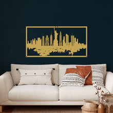 Görseli Galeri görüntüleyiciye yükleyin, New York Manzarası Metal Duvar Dekoru