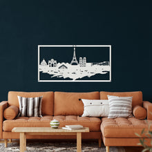 Görseli Galeri görüntüleyiciye yükleyin, Paris Manzarası Metal Duvar Dekoru