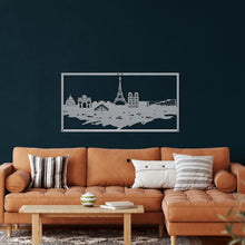 Görseli Galeri görüntüleyiciye yükleyin, Paris Manzarası Metal Duvar Dekoru