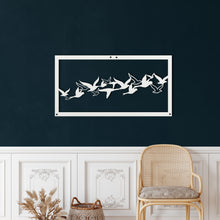 Görseli Galeri görüntüleyiciye yükleyin, Uçan Kuşlar Metal Duvar Dekoru