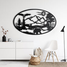 Görseli Galeri görüntüleyiciye yükleyin, Vahşi Yaşam Kesiti Metal Duvar Dekoru