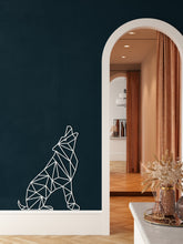 Görseli Galeri görüntüleyiciye yükleyin, Geometrik Kurt Metal Duvar Dekoru
