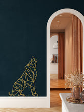 Görseli Galeri görüntüleyiciye yükleyin, Geometrik Kurt Metal Duvar Dekoru