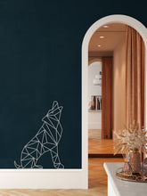Görseli Galeri görüntüleyiciye yükleyin, Geometrik Kurt Metal Duvar Dekoru