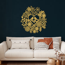 Görseli Galeri görüntüleyiciye yükleyin, Aşık Kuşlar Metal Duvar Dekoru