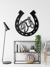 Görseli Galeri görüntüleyiciye yükleyin, Nal ve At Ürün Metal Duvar Dekoru