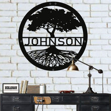 Görseli Galeri görüntüleyiciye yükleyin, Aile Ağacı Metal Duvar Dekoru