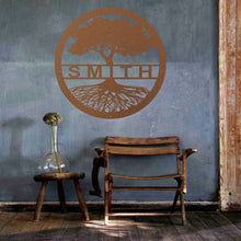 Görseli Galeri görüntüleyiciye yükleyin, Aile Ağacı Metal Duvar Dekoru