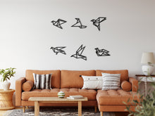 Görseli Galeri görüntüleyiciye yükleyin, Geometrik Kuşlar Metal Duvar Dekoru