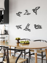Görseli Galeri görüntüleyiciye yükleyin, Geometrik Kuşlar Metal Duvar Dekoru