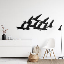 Görseli Galeri görüntüleyiciye yükleyin, Kaz Sürüsü Metal Duvar Dekoru