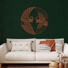 Görseli Galeri görüntüleyiciye yükleyin, Aşk Kuşları Metal Duvar Dekoru