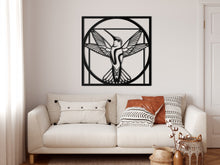 Görseli Galeri görüntüleyiciye yükleyin, Sinek Kuşu Metal Duvar Dekoru